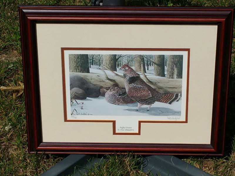 Paul Bridgeford Ruffed Grouse Signed  Numbered