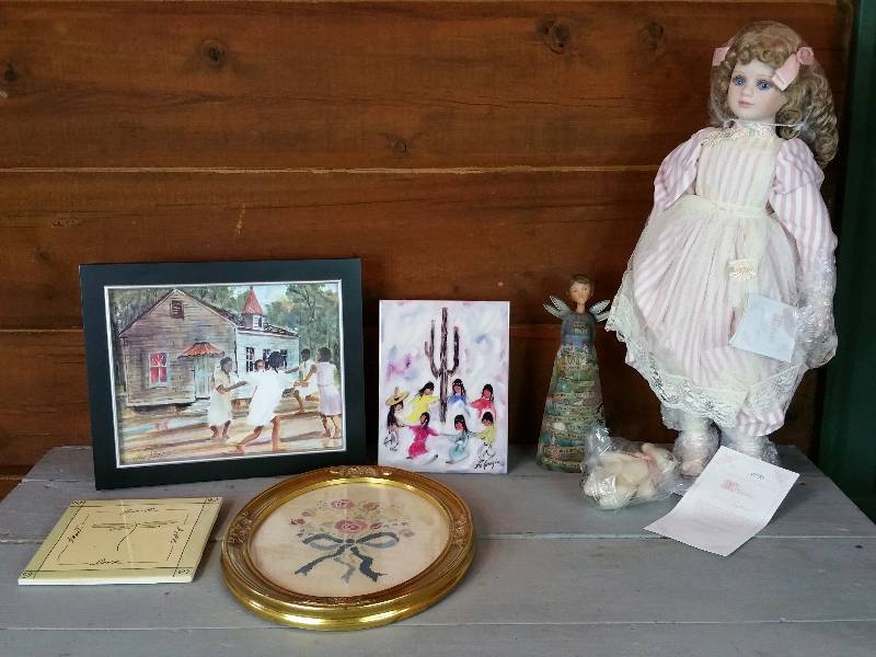 De Grazia Tile, Hamilton Tiffany Porcelain Doll, and More