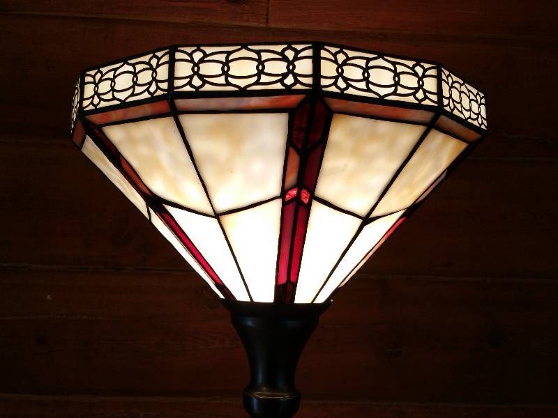 Tiffany Styled Stained Glass Floor Lamp