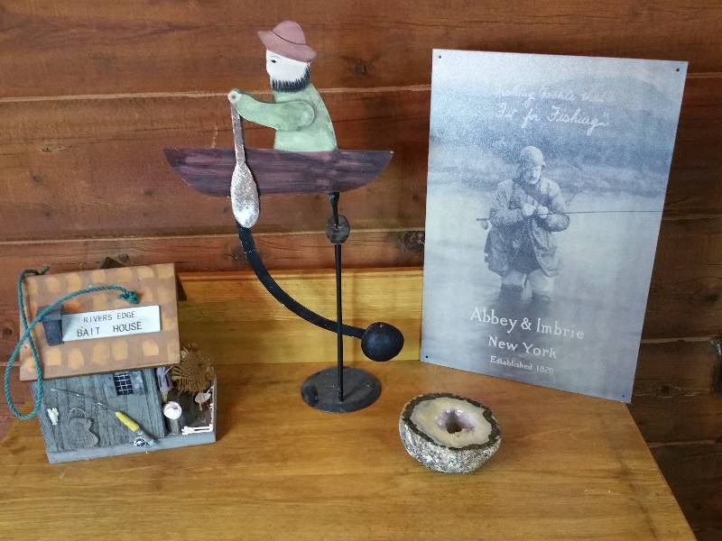 Group of Fisherman Items  Geode