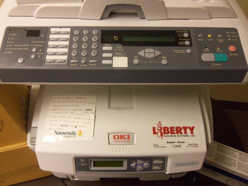 OKI Printer with Ink Cartridges
