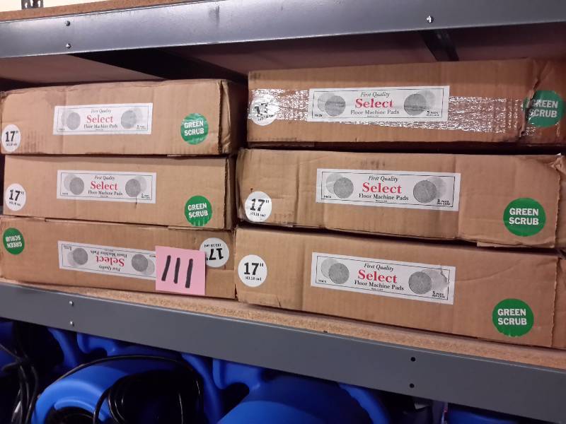 lot 111 image: 6 cases of 17 in Select, Floor machine pads