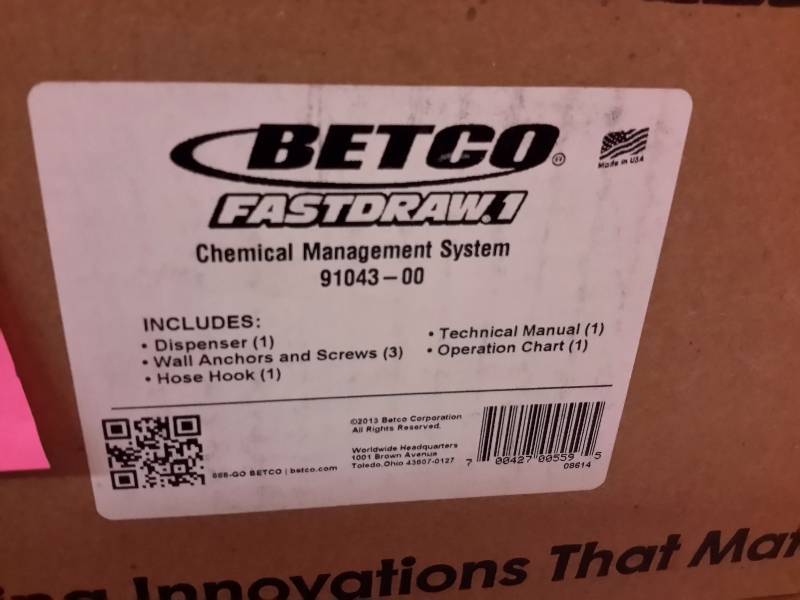 lot 120 image: 2, BETCO Chemical Management Systems.. NEW in Box.