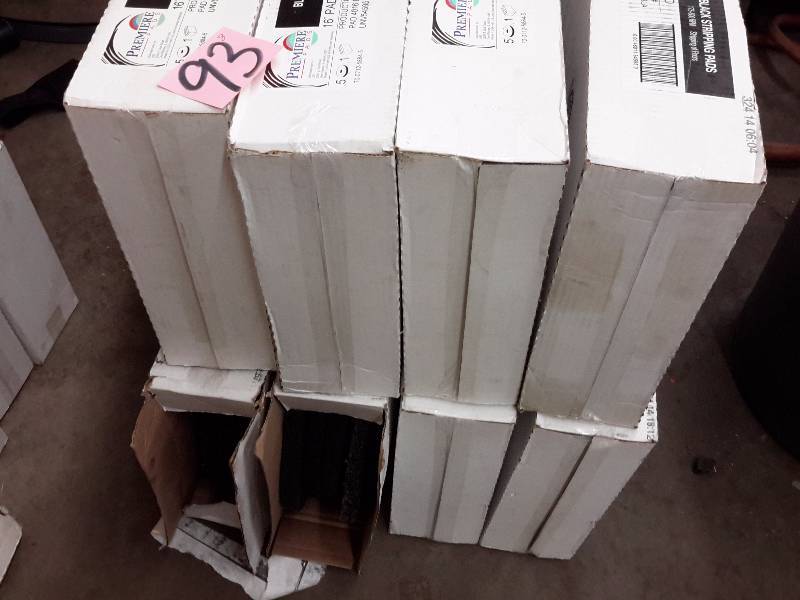 lot 93 image: 8 cases of Premiere, 16in Black Stripping Pads