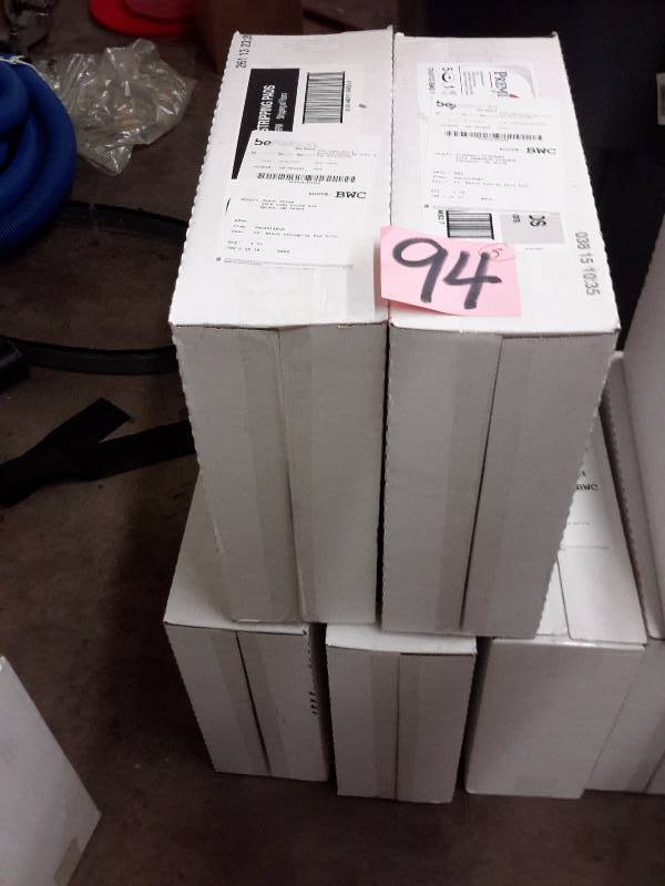 lot 94 image: 5 cases Bertelson and Premiere 14in Black Stripping pads