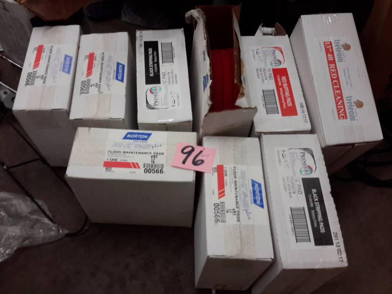 lot 96 image: Norton and Premier Floor Maintenance pads, 12 and 13 in diameter