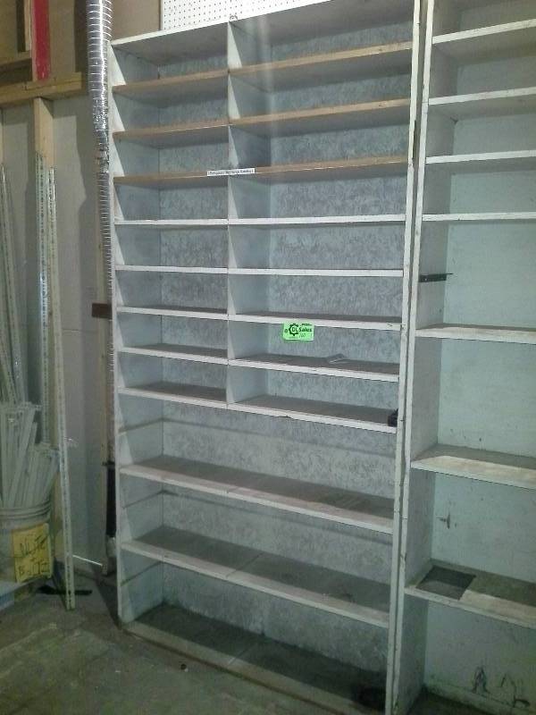 lot 160 image: Wood Shelving Unit