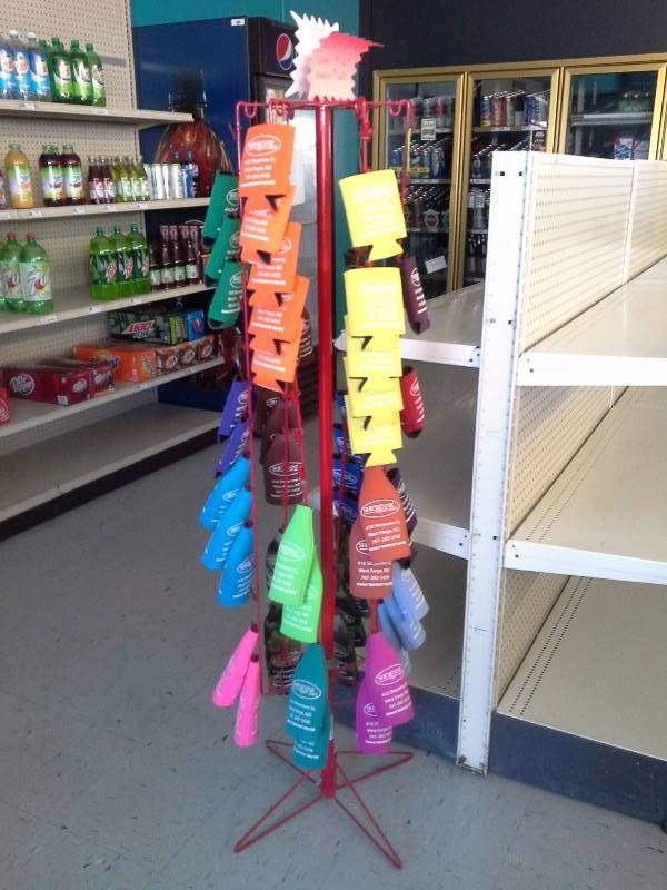 lot 309 image: Rotating Display Rack with Coozies
