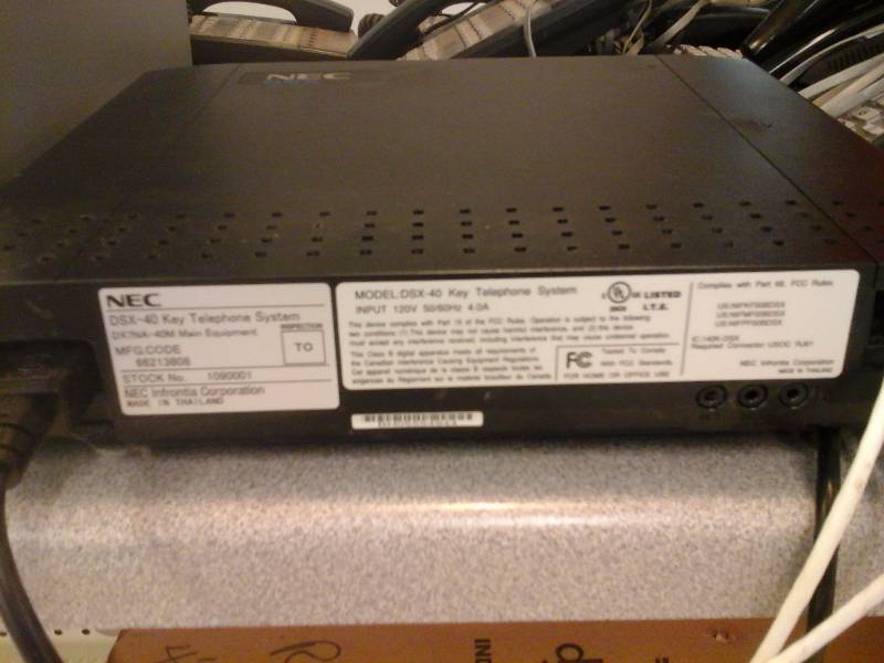 lot 116 image: Telephone System