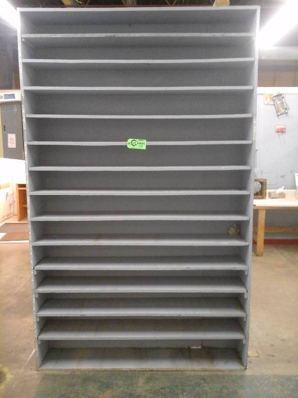 lot 148 image: Wood Shelving Unit