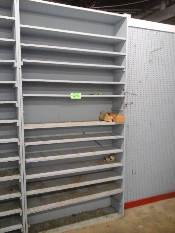 lot 150 image: Wood Shelving Unit