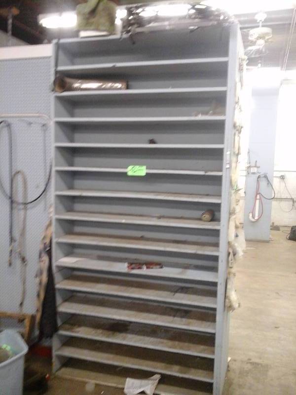 lot 153 image: Wood Shelving Unit