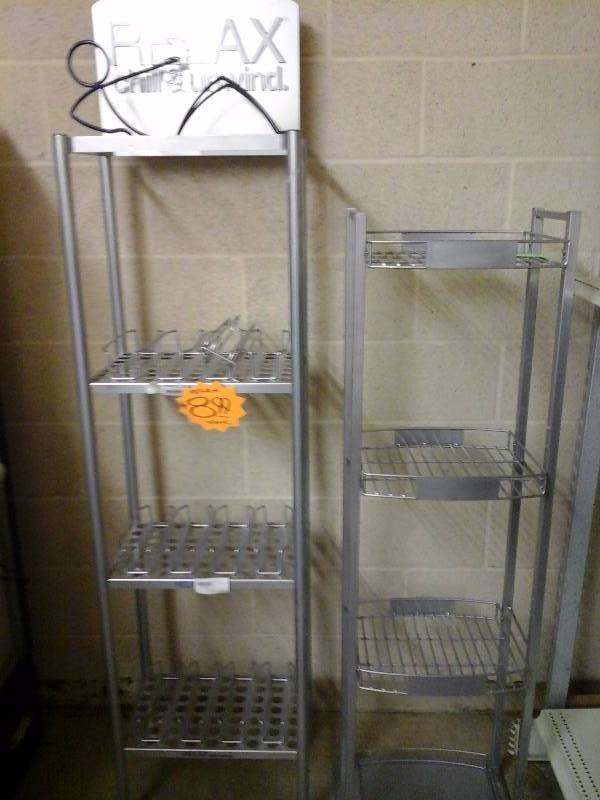 lot 354 image: Metal Display Shelves