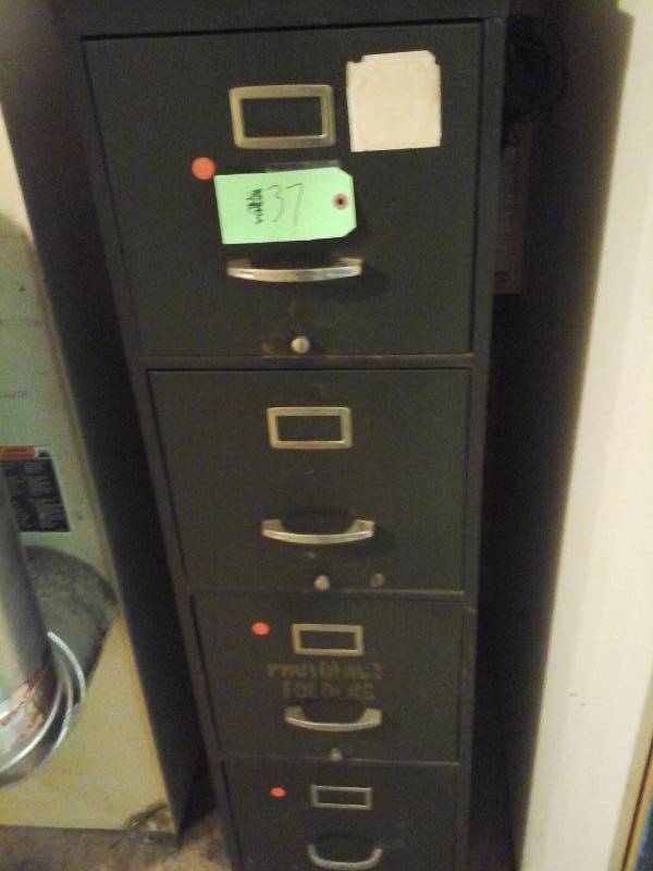 lot 37 image: File Cabinet