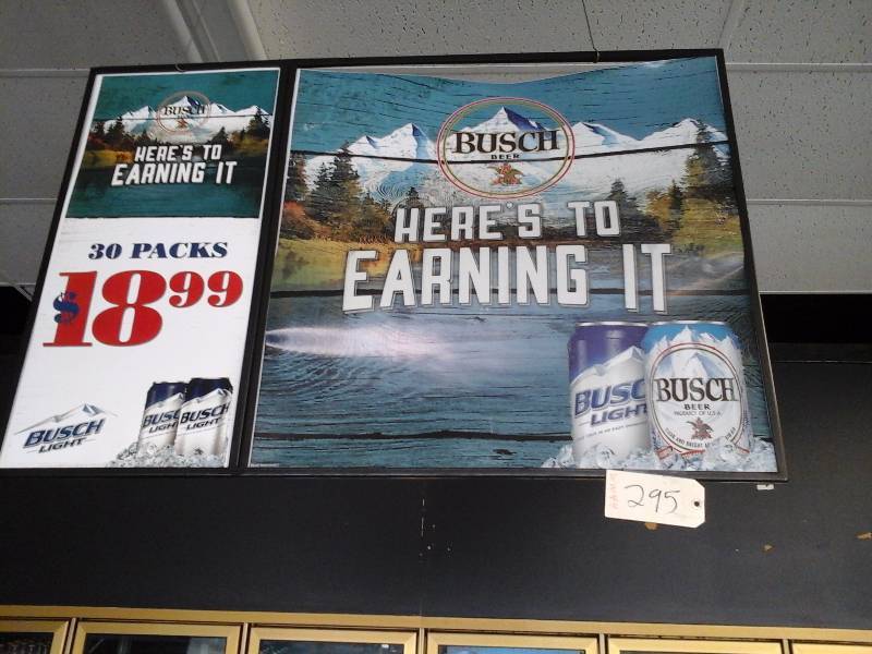 lot 295 image: Busch Sign