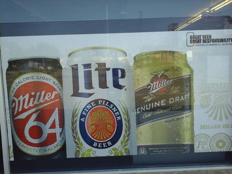 lot 282 image: Window Display Sign(Miller Beer)
