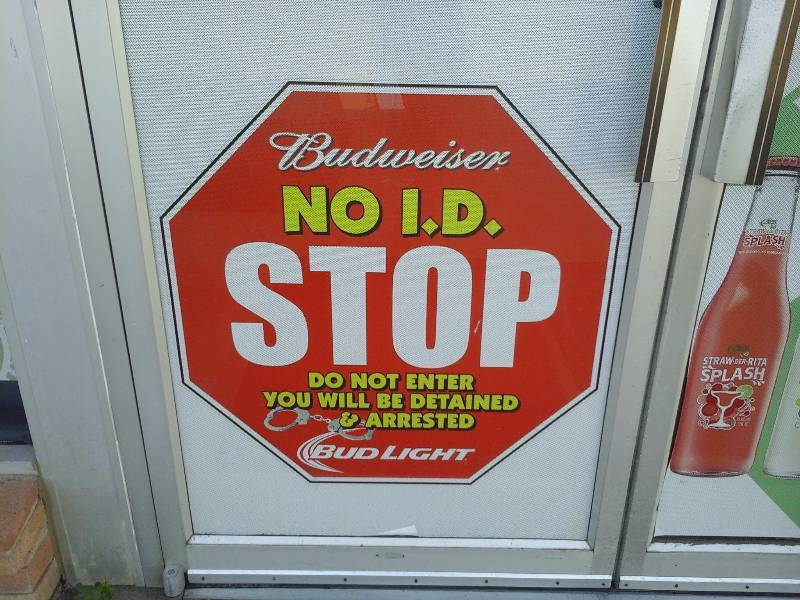 lot 283 image: Window Display Sign(Budweiser, Bud Light, Stop Sign)