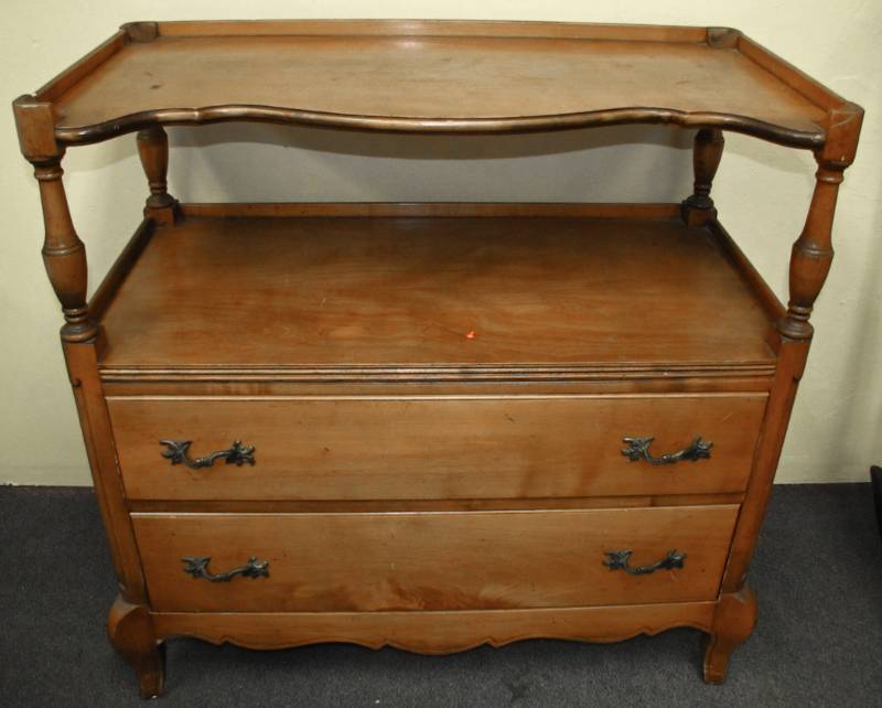 vintage Serving Cart unmarked Drexel Style