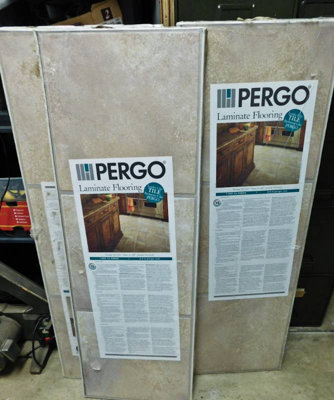 Pergo laminate flooring 10 unopened packages