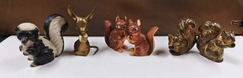 woodland animals one brass
