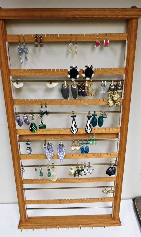 29 pair of handpainted crafted earrings