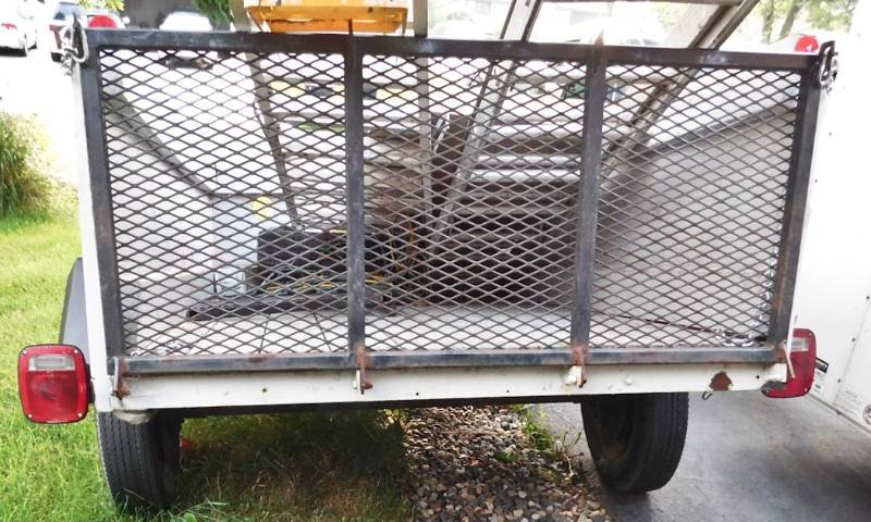2006 HMDE 5 x 8 open trailer plate number ABVK869