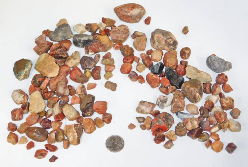 2 Lbs of semi-polished agates