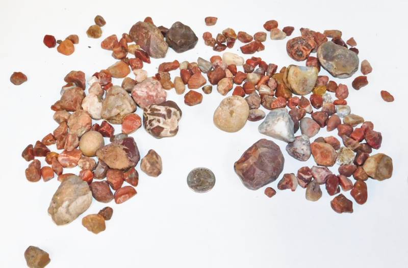 2 Lbs of semi-polished agates
