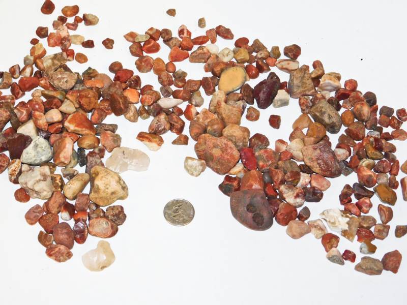 2 Lbs of semi-polished agates