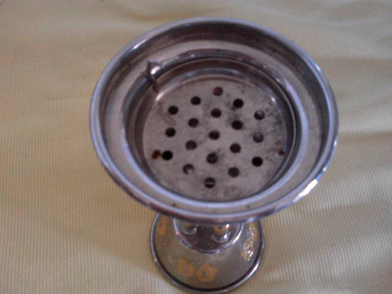 SILVER ISREAL INCENSE BURNER