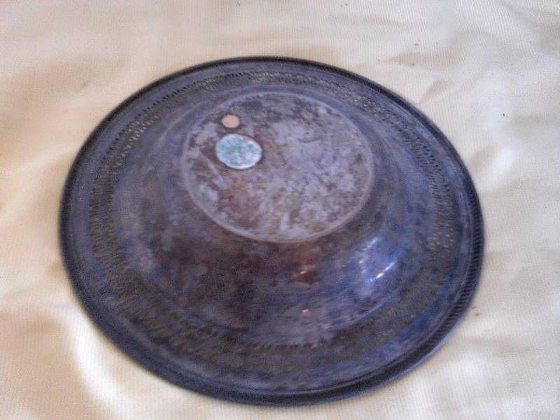 ANTIQUE SILVER BASIN