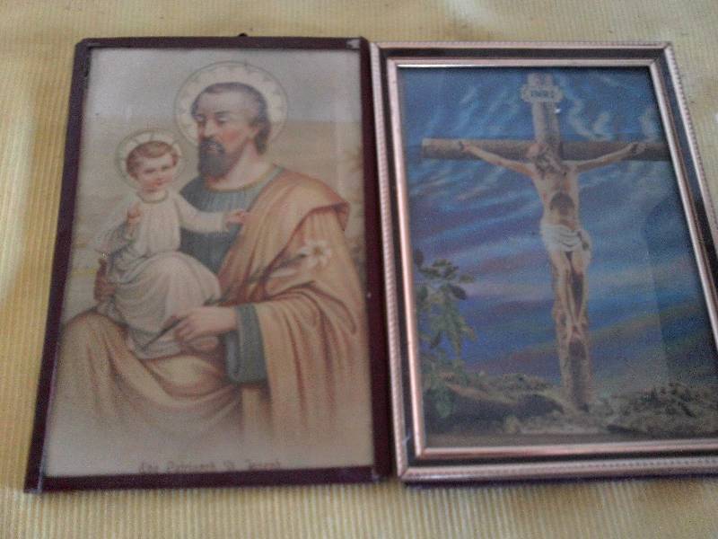 2 ANTIQUE JESUS PICTURES