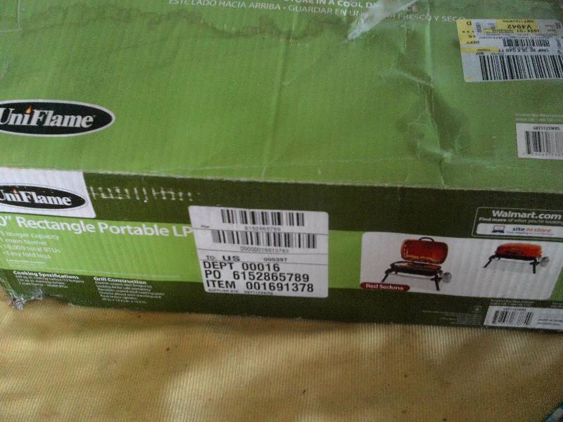 UNIFLAME BBQ GRILL 20 INCH RECTANGLE