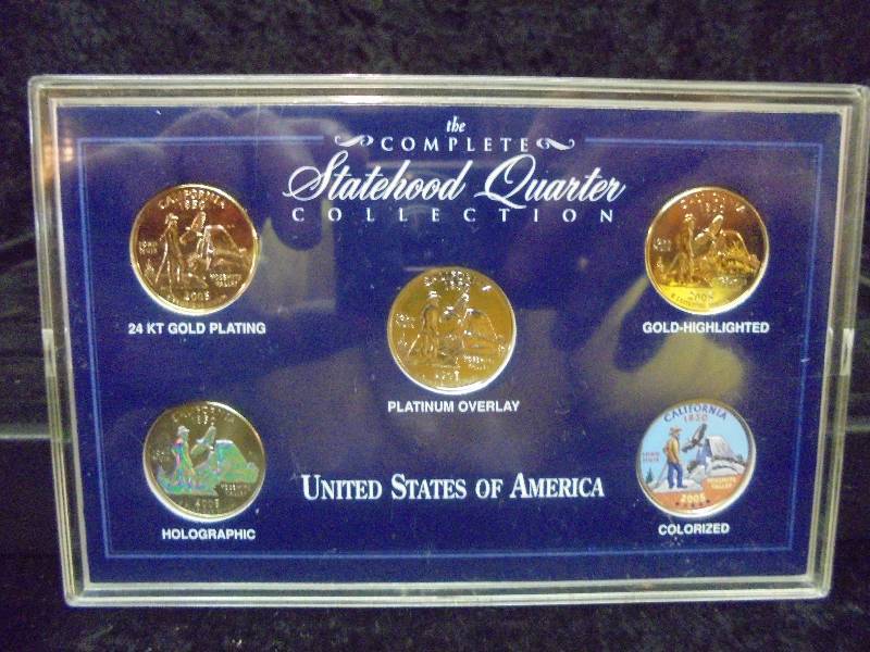2005 Statehood Quarter Collection in Display