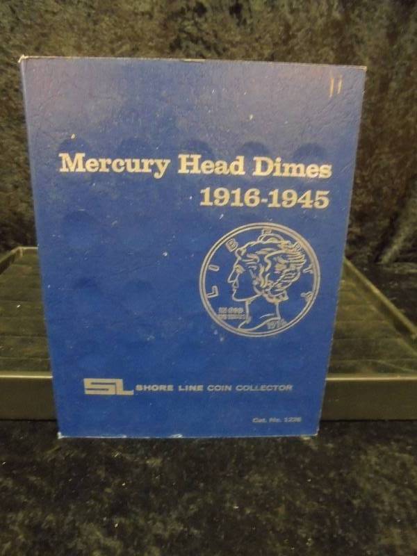 Mercury Head Dimes in Book, misc dates