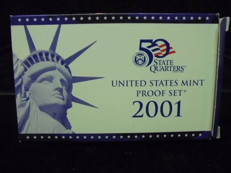 2001 US Mint Proof Set, State Quarters
