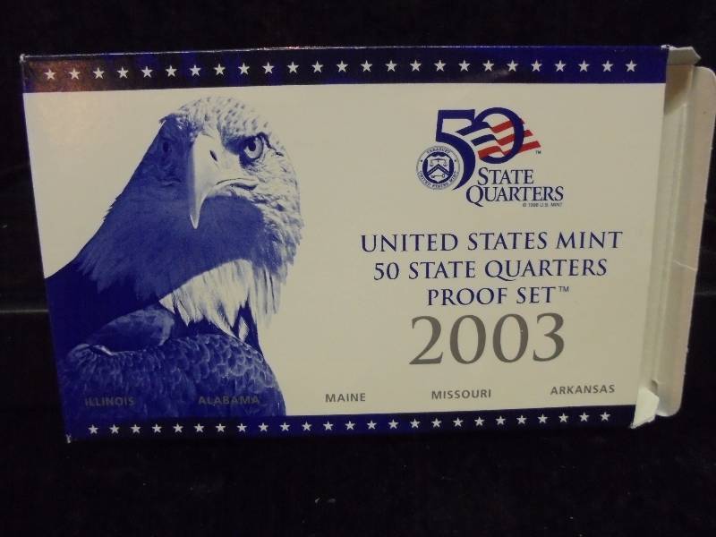 2003 US Mint 50 State Quarters Proof Set