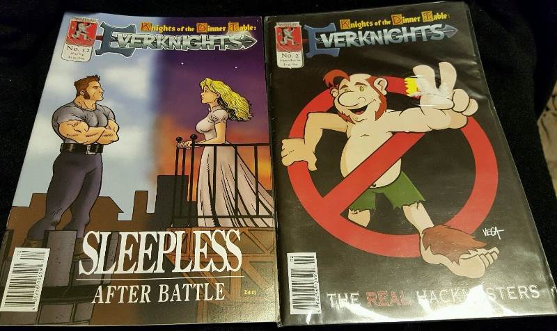 Lot of two Everknights - Knights of the Dinner table Comics