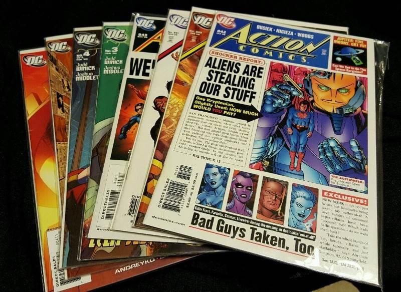 Lot of 8 Superman DC comics uncertified