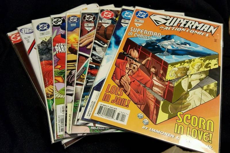 9 Superman DC comics uncertified