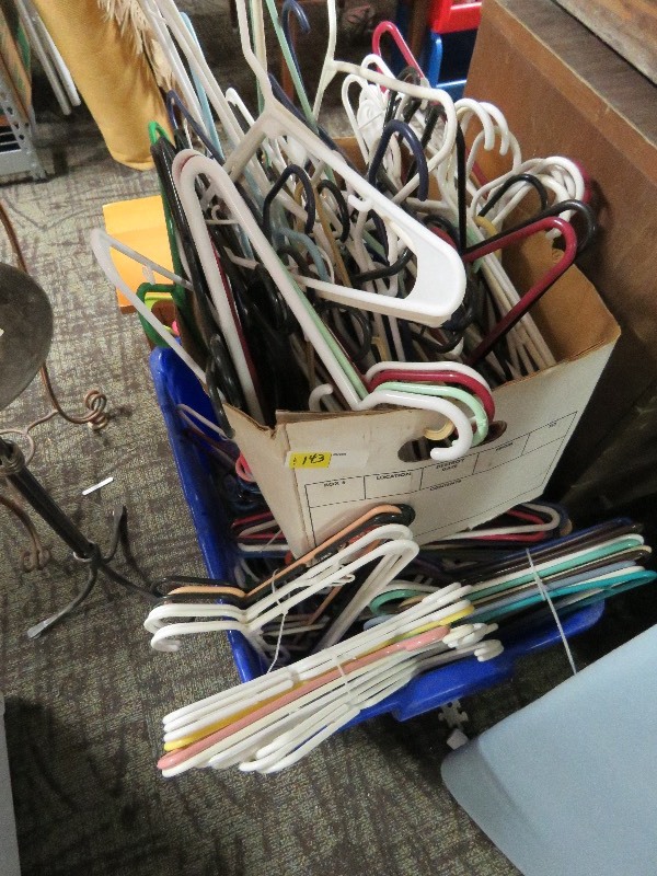 Large Lot of Plastic Hangers