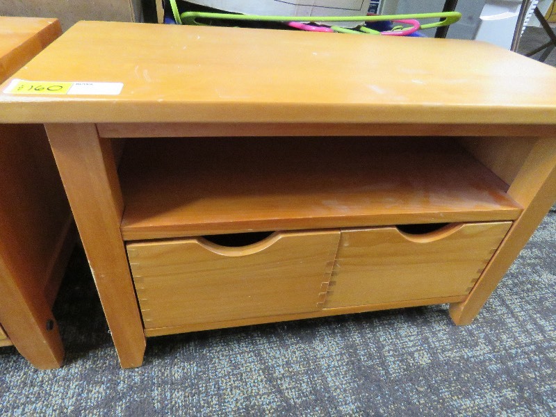 Small Wood Storage Table