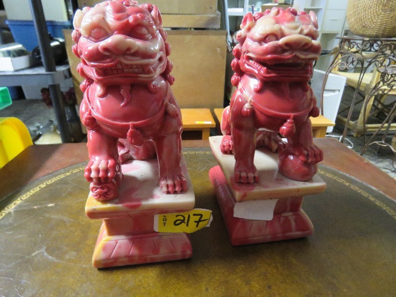 Pair of Resin Foo Dogs