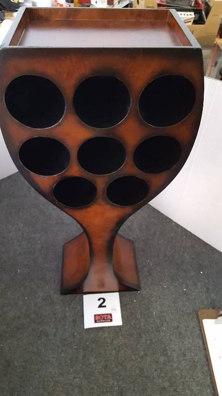 lot 2 image: Conversation Piece Wine Rack