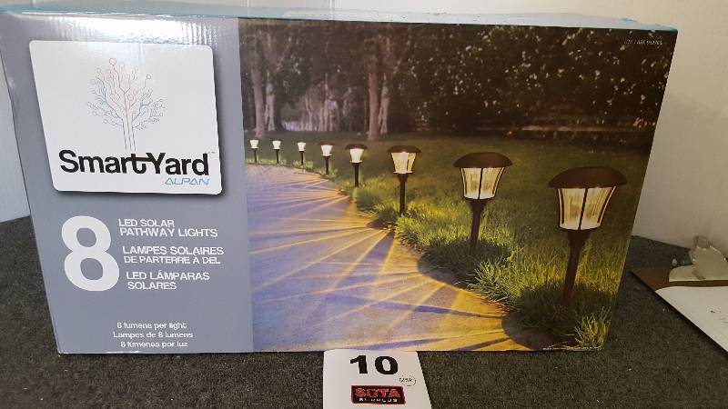 smart yard led solar pathway lights 8 pk sota surplus smart yard led solar pathway lights 8 pk sota surplus