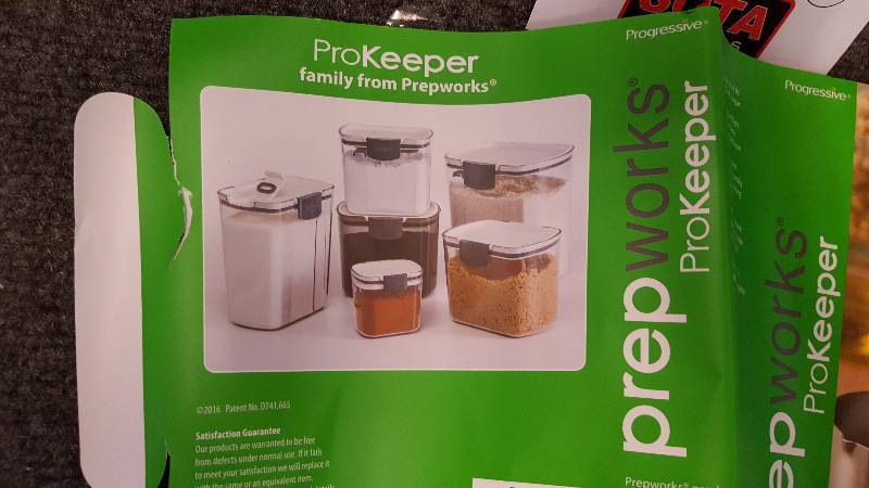lot 124 image: Prep Works Family of Storage Containers Set of 5