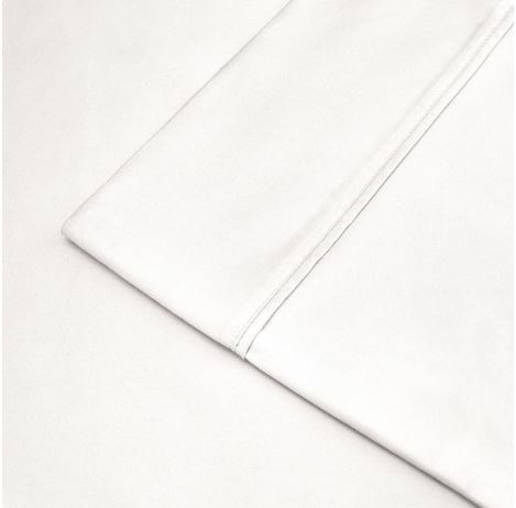 lot 80 image: Madison Park 6PC 800TC Sateen Sheet Set -Cal King  soft white