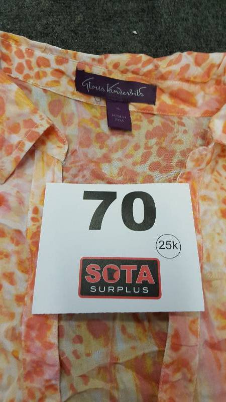 lot 70 image: Gloria Vanderbilt Womans Blouse XL (SZ-8)