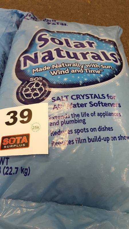 lot 39 image: Solar Naturals Salt Crystals 2 Bags