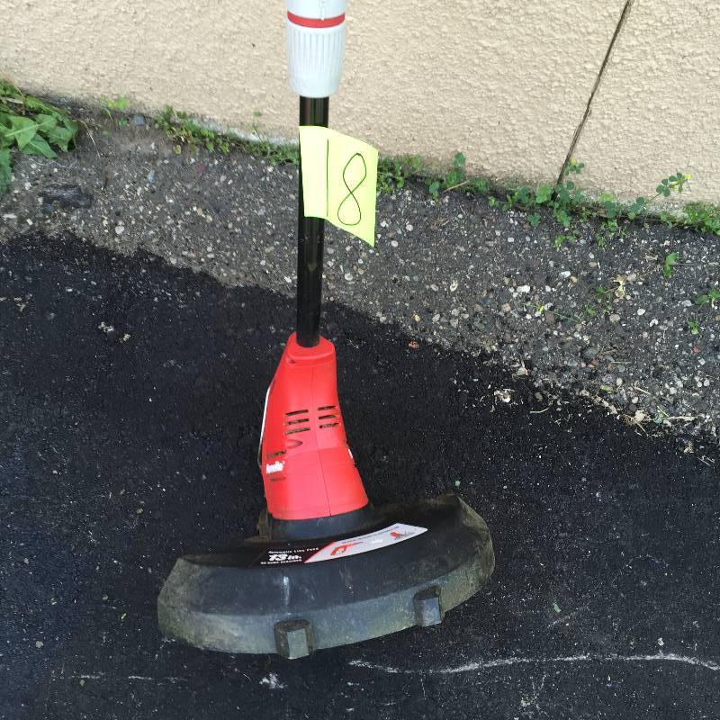 lot 18 image: Homelite 13 in. 4 Amp Straight Electric String Trimmer working conditions